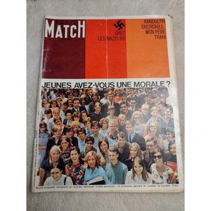Paris Match Magazine June 18, 1966 French Culture Nazi Youth Morals